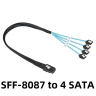Кабель SAS Mini SAS HD SFF-8643 to SFF-8087/SFF-8482 с коннектором питания 15Pin 4xSATA Кабель SAS Mini SAS HD SFF-8643 to SFF-8087/SFF-8482 с коннектором питания 15Pin 4xSATA