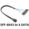 Кабель SAS Mini SAS HD SFF-8643 to SFF-8087/SFF-8482 с коннектором питания 15Pin 4xSATA Кабель SAS Mini SAS HD SFF-8643 to SFF-8087/SFF-8482 с коннектором питания 15Pin 4xSATA