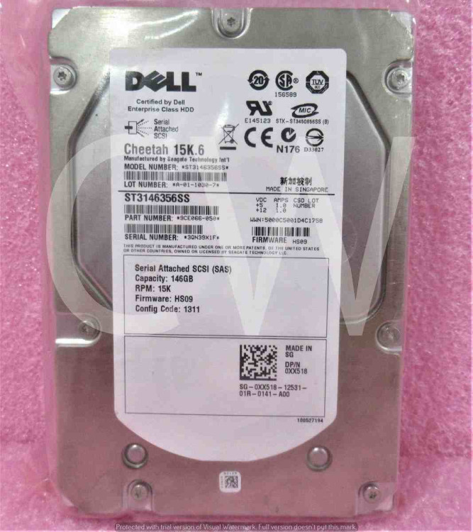 ST3146356SS SEAGATE 146GB 15K SAS 3.5 DP HDD