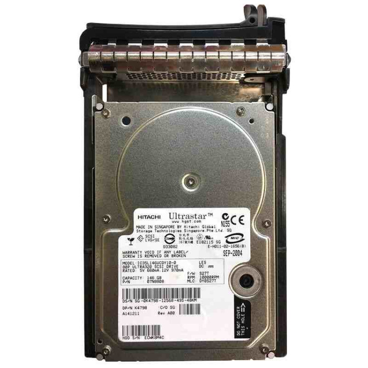 K4798 DELL 146GB 10K U320 80PIN DRIVE