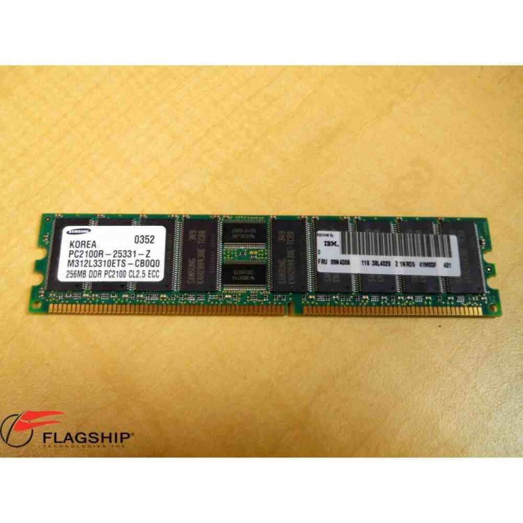 09N4306 IBM 256MB(1X256MB) PC2100R DDR ECC MODULE