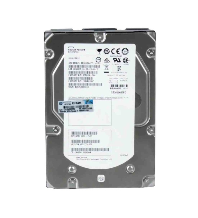 495277-006 HP 600GB 15K FC HARD DRIVE