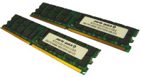 CLEAN PULLS 375004-B21 HP 4GB (2 X 2GB) PC3200 DDR2 DUAL RANK ECC KIT