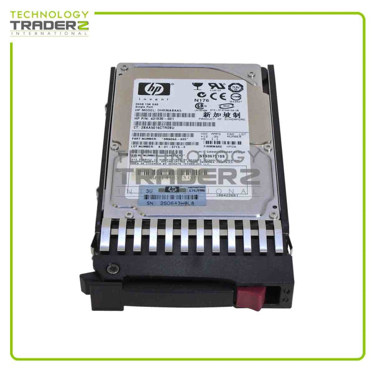 36.4GB Pluggable SAS 15 000 rpm