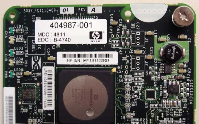 BLc Emulex LPe1105 FC HBA Opt Kit   Emulex Dual Port HBA