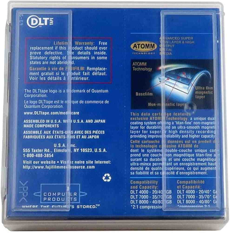 80GB Trade-Ready DLT 1i internal tape