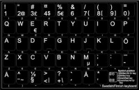 KEYBOARD, 88, SWEDISH/FINNISH, SINGLE POINTING, TSL, 600M