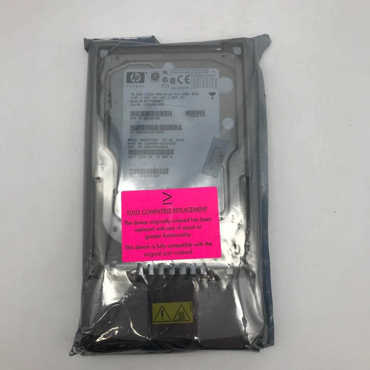 HP 72.8GB ULTRA320 15K HARD DRIVE NEW BULK 412751-014