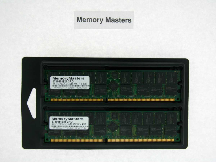 4GB PC2700 (2x2GB)     DL585