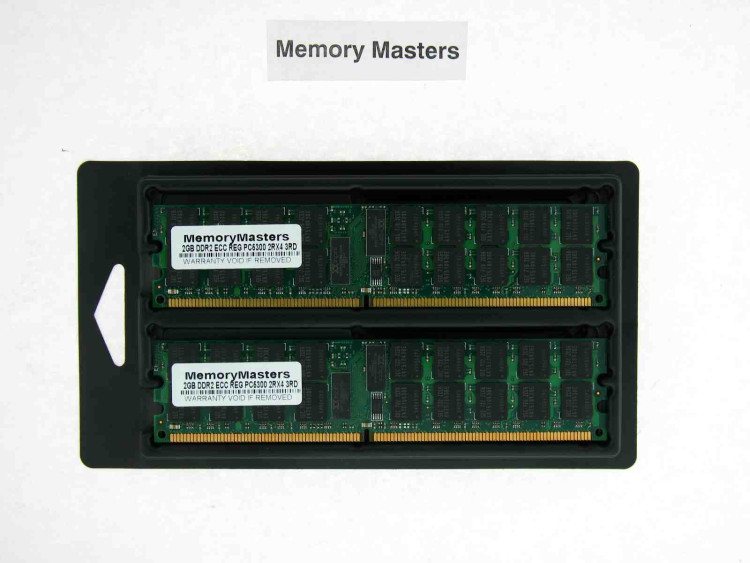 4GB (2x2GB) DDR2-667 Reg ECC DIMM's