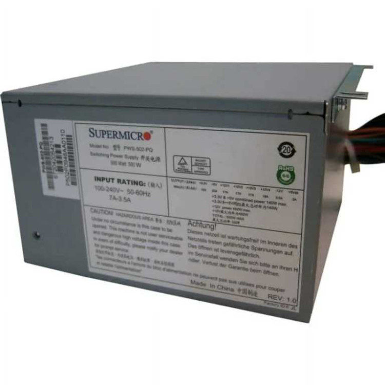 Блок питания SuperMicro PWS-502-PQ 500W (PWS-502-PQ)