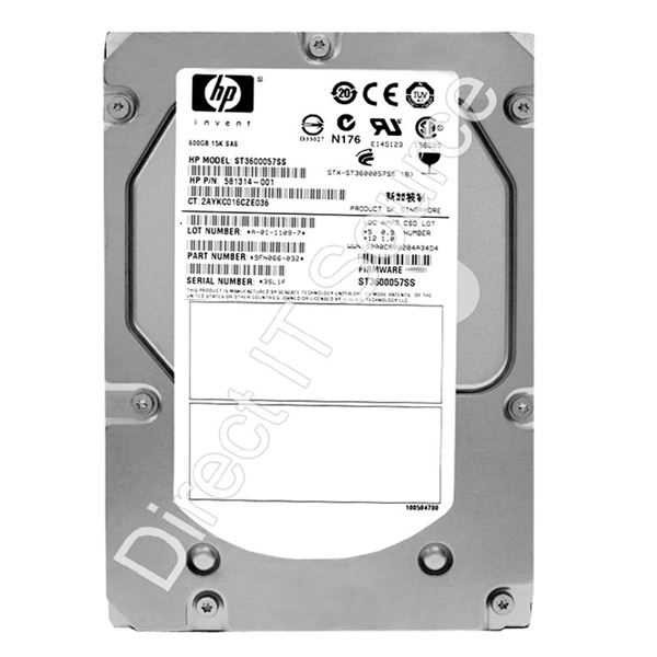 HP 600GB 3.5" 15K SAS WORK STATION HARD DRIVE 9FN066-032