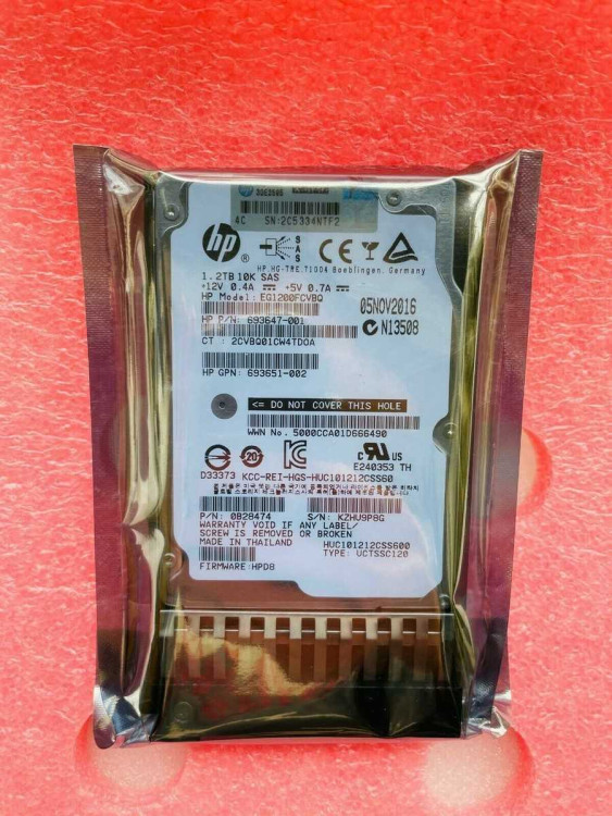 Жесткий диск HP 1.2Tb 6G SAS 10K 2.5" DP ENT (E7W47A)