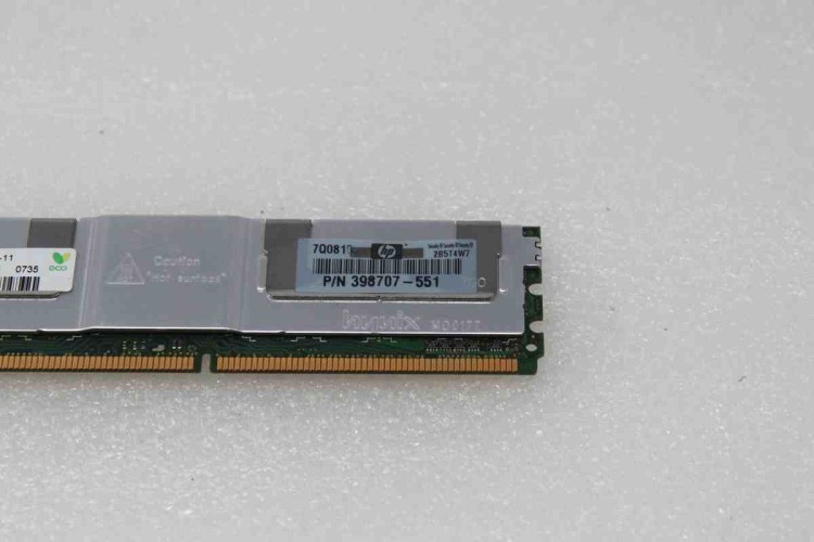 CLEAN PULLS 398707-551 HP 2GB (1X2GB) PC5300F DDR2 MEMORY MODULE CLEAN PULLS 398707-551 HP 2GB (1X2GB) PC5300F DDR2 MEMORY MODULE