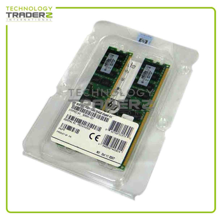 CLEAN PULLS 408854-B21 HP 8GB (2 X 4GB) PC2-5300P DDR2 MEMORY KIT