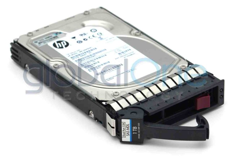 461137-B21 HP 1TB 7.2K rpm Hot Plug SAS Dual Port HHD W/ TRAY
