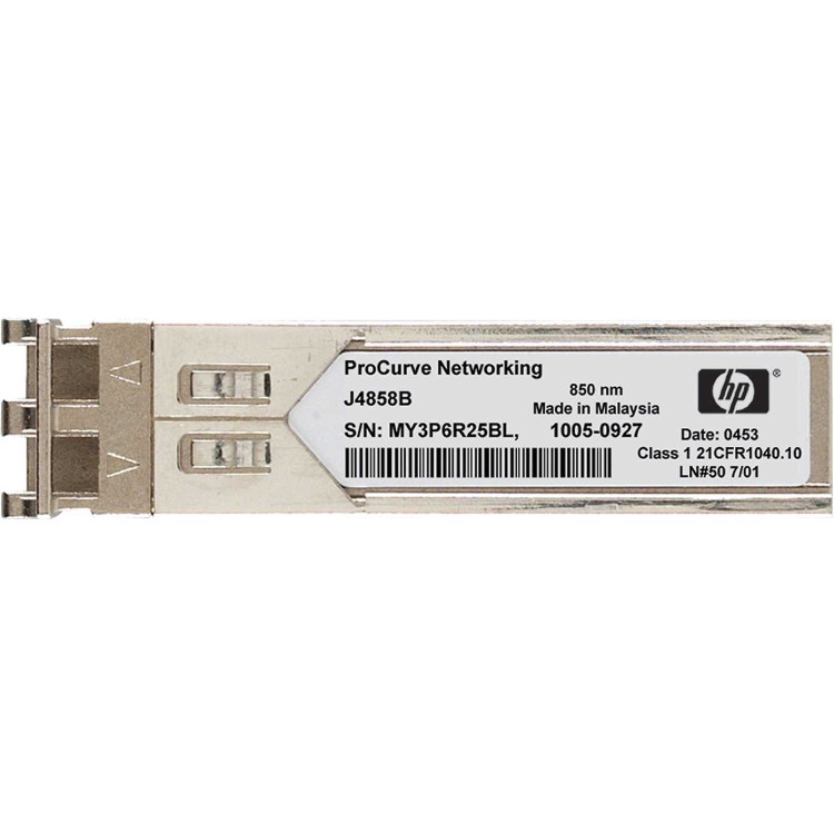 HP PROCURVE GIGABIT SX-LC MINI GBIC SX850 NM J4858A HP PROCURVE GIGABIT SX-LC MINI GBIC SX850 NM J4858A