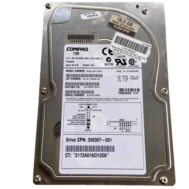 4.3GB SCSI HARD DRIVE Bulk 4.3GB SCSI HARD DRIVE Bulk