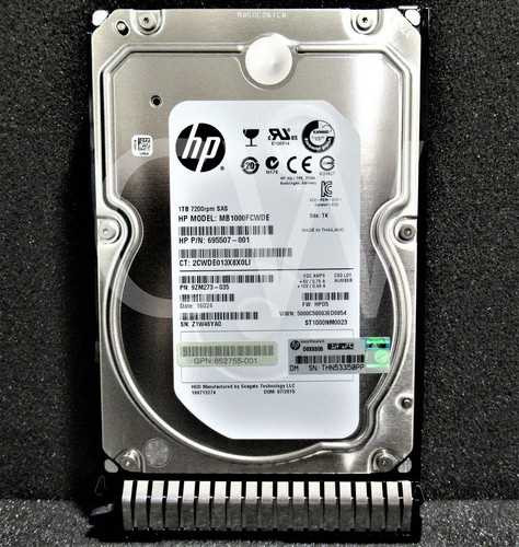 Жесткий диск HP 1TB 6G SAS 7.2K 3.5in SC MDL HDD (652753-B21)