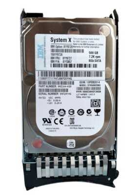 IBM 500GB 7.2K RPM 2.5" SATA 6GBPS SFF HS HARD DRIVE 81Y9727