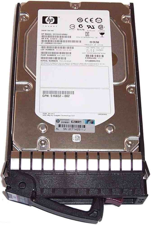 517350-001 HP 300GB 15K 6G DP LFF SAS DRIVE