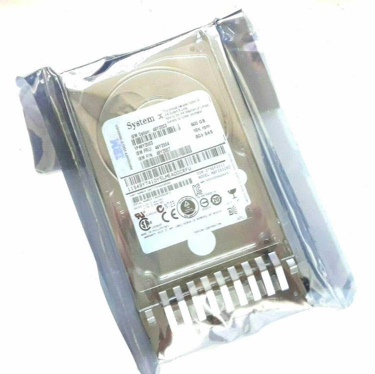 IBM 600GB 10K SAS 6GBPS 2.5" HS HARD DRIVE NEW BULK 49Y2004