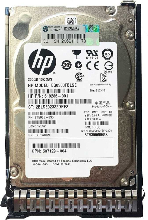 HP 300GB 10K 6G 2.5" SAS DUAL PORT HARD DRIVE 9TE066-035 HP 300GB 10K 6G 2.5" SAS DUAL PORT HARD DRIVE 9TE066-035
