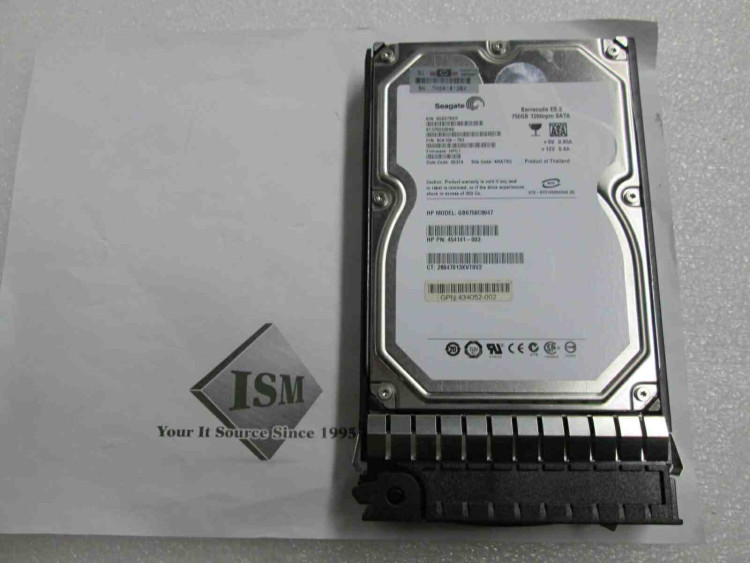 HP 750GB 3G SATA 7.2K 3.5" MDL HARD DRIVE NEW BULK 434052-002