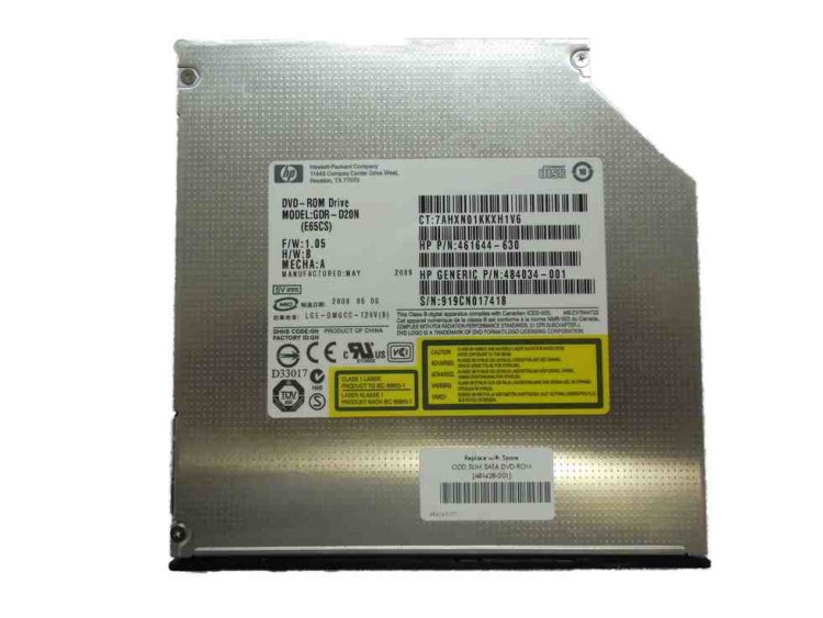 481428-001 HP SLIM DVD ROM SATA 481428-001 HP SLIM DVD ROM SATA