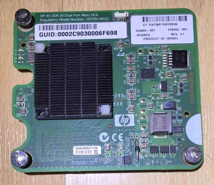 HP 4X DDR IB Dual Port Mezz