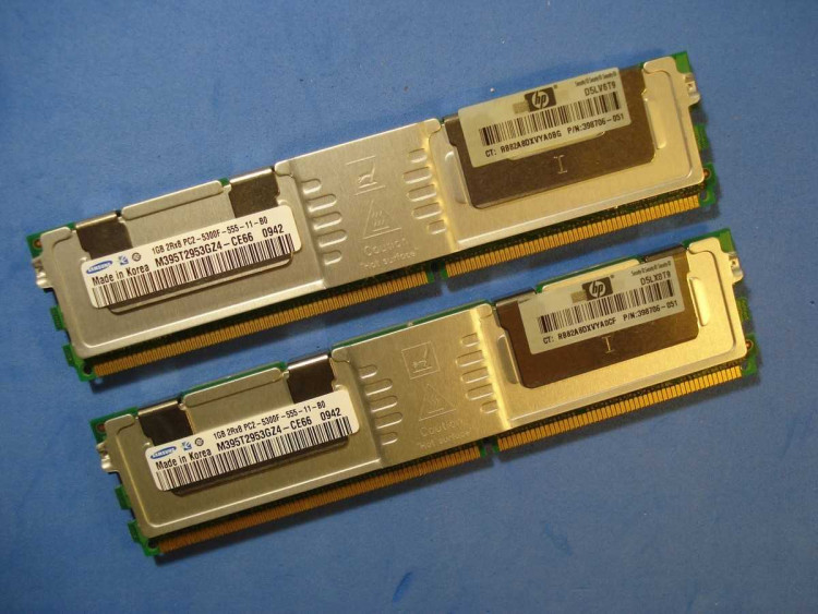HP 2GB (1 X 2GB) PC2-5300 FBD DL360 DL380 ML370 G5 MEMORY 392281-001
