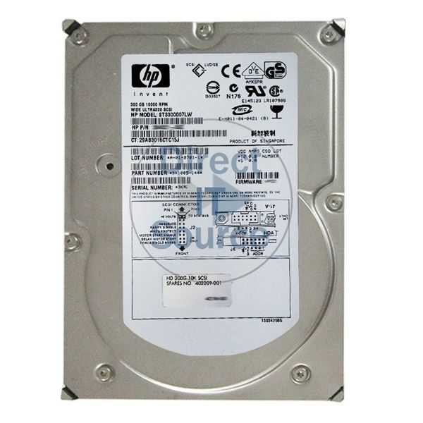 HP 300GB 10K ULTRA320 SCSI 68PIN NHP HARD DRIVE NEW BULK 403209-001
