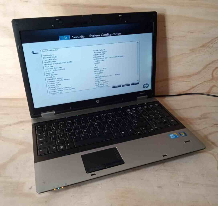 6550b i5-520M/2GB/250GB/DVDRW/15"HD-AG/W7P
