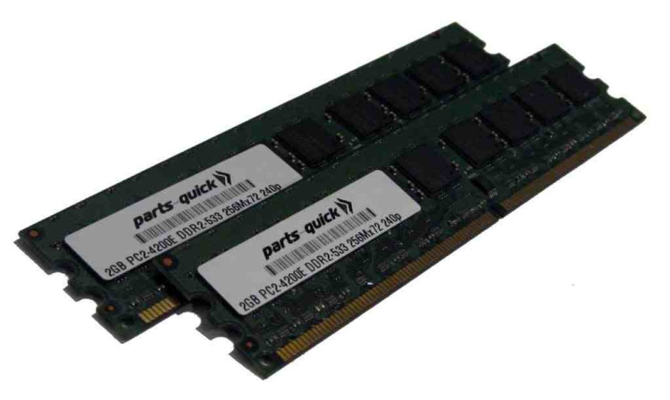2x2GB PC2-4200 CL4 ECC DDR2 RoHS SDRAM