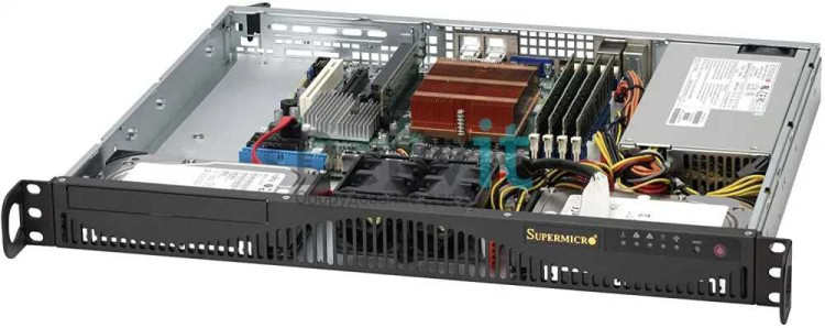 Корпус SuperMicro CSE-512F-350B 350W черный