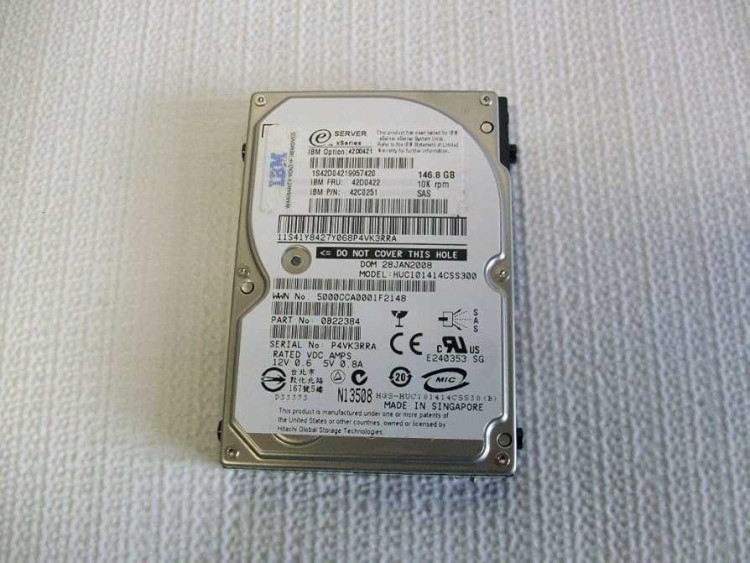 IBM 146GB 10K SAS 2.5" NON HOT SWAP HARD DRIVE NEW BULK 42C0251