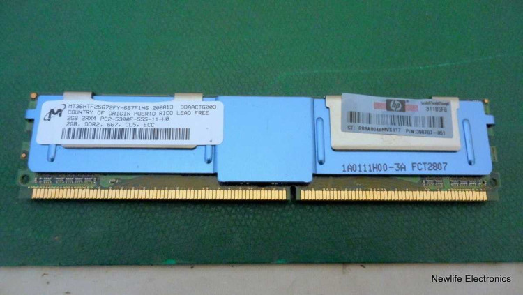 HP 2GB (1 X 2GB) PC2-5300 FBD DL360 DL380 ML370 G5 MEMORY 416472-001