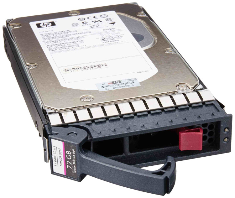HP 72GB U3 HDD WITH TRAY