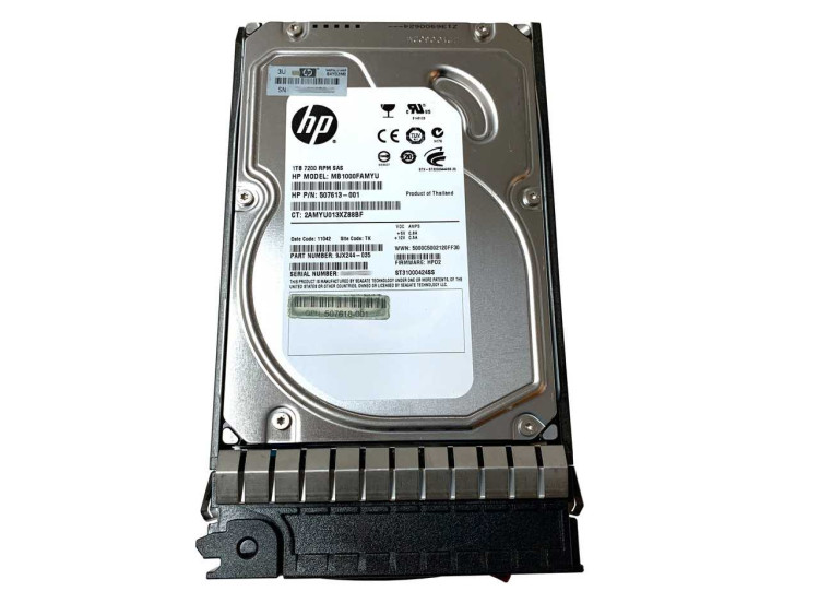 HP 1TB 7200RPM SAS 6G 3.5" DUAL PORT MDL HARD DRIVE  9JX244-035
