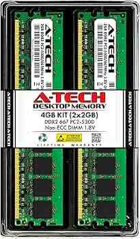 4GB Memory Kit (2x2GB Reg. ECC DDR2-667)