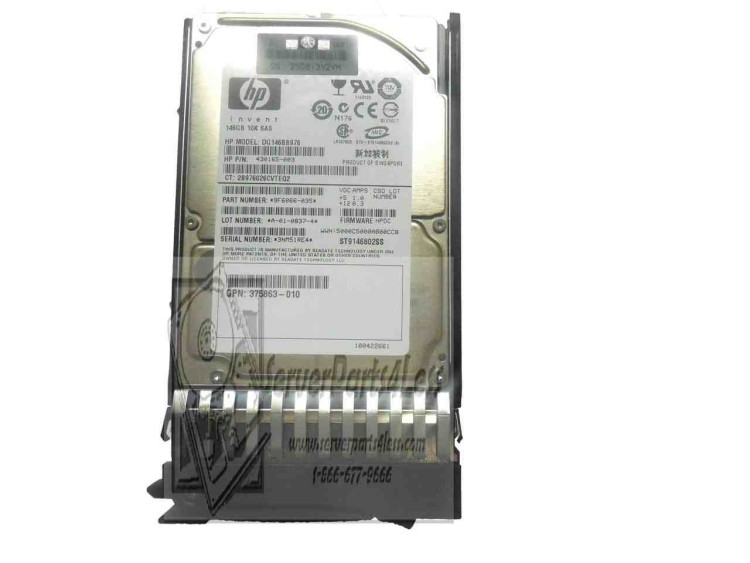 437862-001 HP 146GB 10K SAS SINGLE PORT DRIVE W/ TRAY 2.5" 437862-001 HP 146GB 10K SAS SINGLE PORT DRIVE W/ TRAY 2.5"