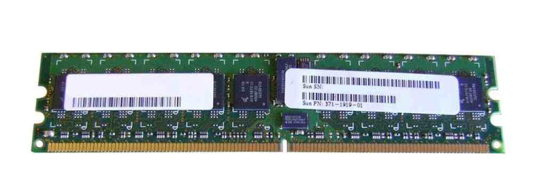 371-1919 SUN 1GB (1X1GB) PC2-5300P MEMORY MODULE 371-1919 SUN 1GB (1X1GB) PC2-5300P MEMORY MODULE