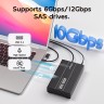 Докстанция MAIWO для HDD 2.5"/3.5", SAS/SATA, USB 3.1 Type-C, алюминий Докстанция MAIWO для HDD 2.5"/3.5", SAS/SATA, USB 3.1 Type-C, алюминий