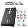 Докстанция MAIWO для HDD 2.5"/3.5", SAS/SATA, USB 3.1 Type-C, алюминий Докстанция MAIWO для HDD 2.5"/3.5", SAS/SATA, USB 3.1 Type-C, алюминий