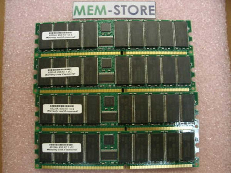 HP 8GB (4X2GB) PC 2100 REG ECC KIT FOR HP 9000 RP4400 MEMORY KIT A9775A HP 8GB (4X2GB) PC 2100 REG ECC KIT FOR HP 9000 RP4400 MEMORY KIT A9775A